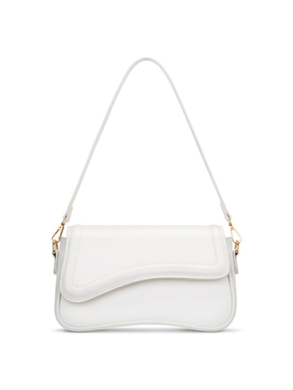 KKXIU Small Faux Leather Hobo Shoulder Bag Crossbody Clutch with Chain Strap